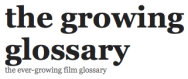 The Growing Film Glossary logo